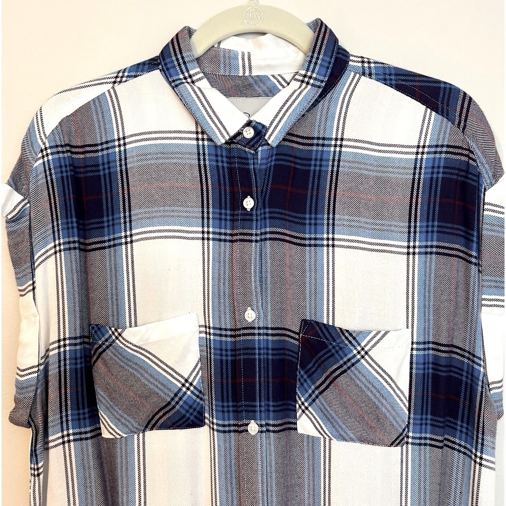 Rails Plaid Rolled Sleeve Button Down Shirt - Picture 6 of 14